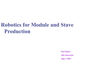 Robotics for module and stave production