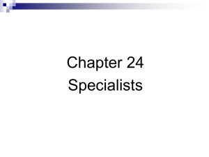 Chapter 24 Specialis..