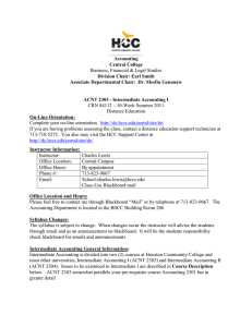 Acnt-2303 Syllabus-Schedule HCC Summer 2011 2011 DE.doc