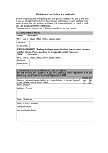 disclosure of convictions and declaration form