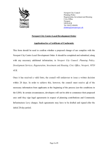 Local Development Order - Application for Certificate of Conformity (FINAL DRAFT - August 2015) EDITABLE FORM