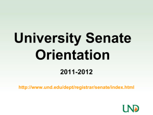 Senate Orientation presentation