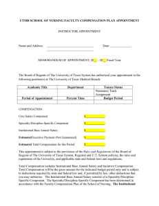 UTMB School of Nursing Instructor Appointment (FORM 24)