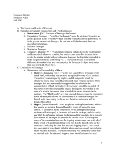 Contracts Outline Professor Adler Fall 2003