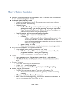 Theory of Business Organization