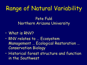 Range of Natural Variability PowerPoint Presentation by Pete Fulé