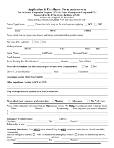 Application &amp; Enrollment Form