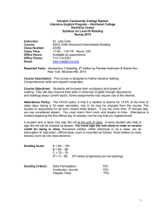 IEP Level III Reading ESOL 0350 Syllabus S2015.doc