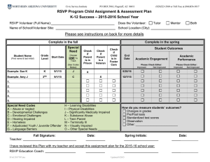 Child Assignment and Assessment Plan - K-12 Success