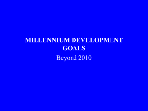 WHO: Millennium Development Goals - Beyond 2010 (Powerpoint format)