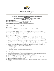 ESOL 0349 Conversation 3 Syllabus (long form) SPRING 2013 .doc