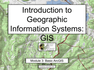 A basic ArcGIS project