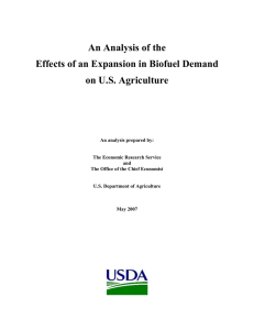 An Analysis of the Effects of an Expansion in Biofuel Demand