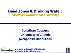 Dead Zones &amp; Drinking Water: Jonathan Coppess University of Illinois