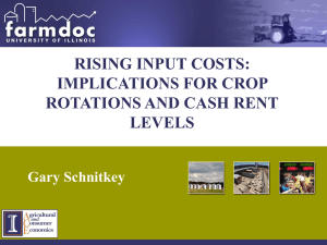 Rising Input Costs: Implications for Crop Rotations and Cash Rent Values (December 2005)