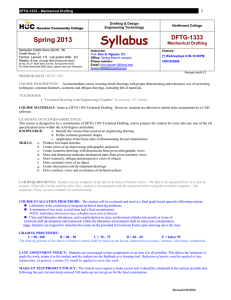 1333 Mechanical Drafting Spring 2013 Syllabus.doc