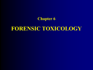 Toxicology and Alcohol