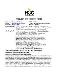 Eng1301 Fall 2015 Evening Syllabus Assignments.doc