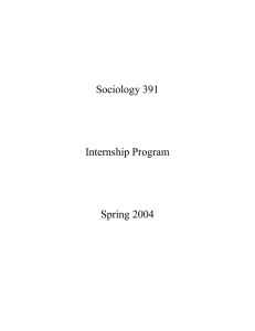 Sociology 391 Spring 2004