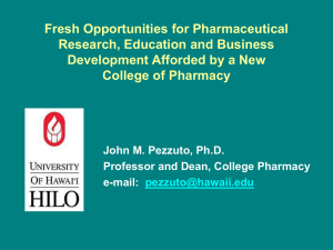College of Pharmacy Presentation