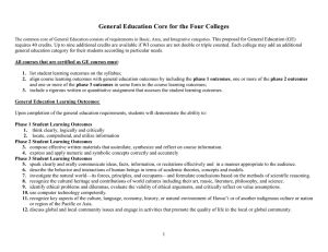 General Education Proposal