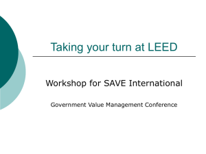Taking your turn at LEED