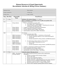 Recruitment Procedure Checklists (with committee)