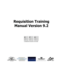 Requisition Training Manual CMS 9.2