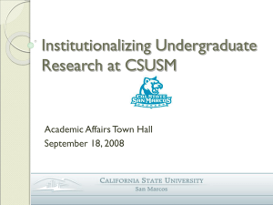 CSUSM CUR Presentation 2008