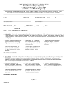 Staff Evaluation Form - UAPD (Unit 1) SETC (Unit 6)