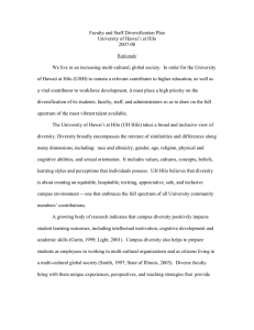 Report of the Chancellor's Committee on the Diversification of Faculty and Staff (Fall 2007) (Word document)