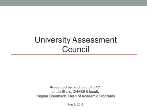 UAC Annual Activity Report for 2014-2015