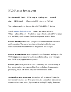 HUMA 1301 Spring 2011 syllabus.doc