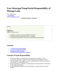 User:Satarupa/Temp/Social Responsibility of Managers.doc