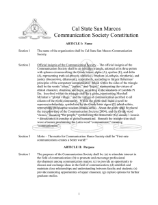 CommSociety Constitution