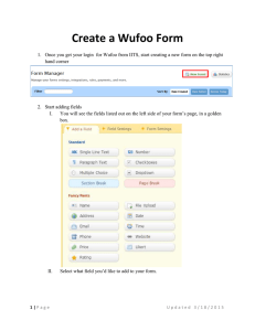 Create a Wufoo Form