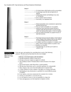 Your Academic Writing GPS Worksheet