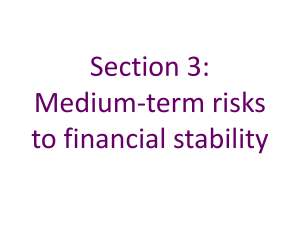 Medium-term risks to financial stability