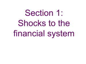 1 Shocks to the UK financial system
