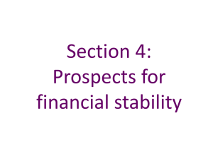 Prospects for financial stability