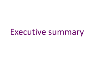 Download presentation of Executive Summary