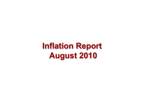 Inflation Report August 2010