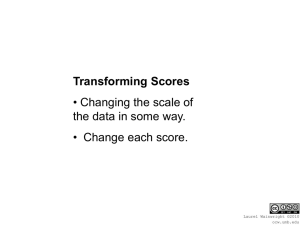 Transforming Scores