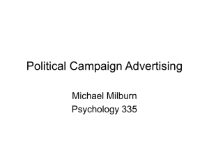 Political Campaign Advertising