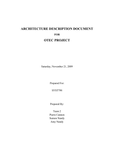 OTEC Architecture Description Document (MS Word)