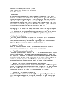 Value Map, Needs/Wants Analysis, Stakeholder Analysis (11-26-2009)