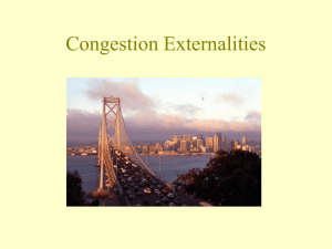 Congestion Externalities