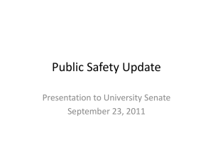 Public Safety Update