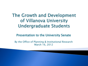 Growth and Development of Undergraduate Students