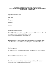 LISTENING EVALUATION FORM FOR PRE-ASSIGNMENT